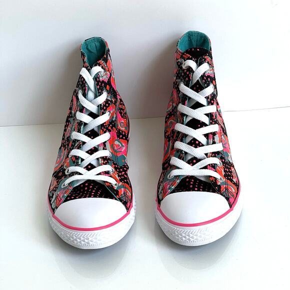 NWOT Converse roses and dots hi top sneakers shoes - Picture 2 of 8